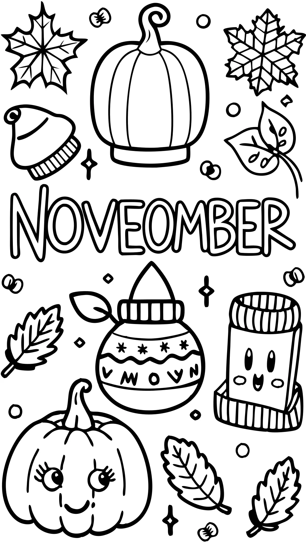 free november coloring pages